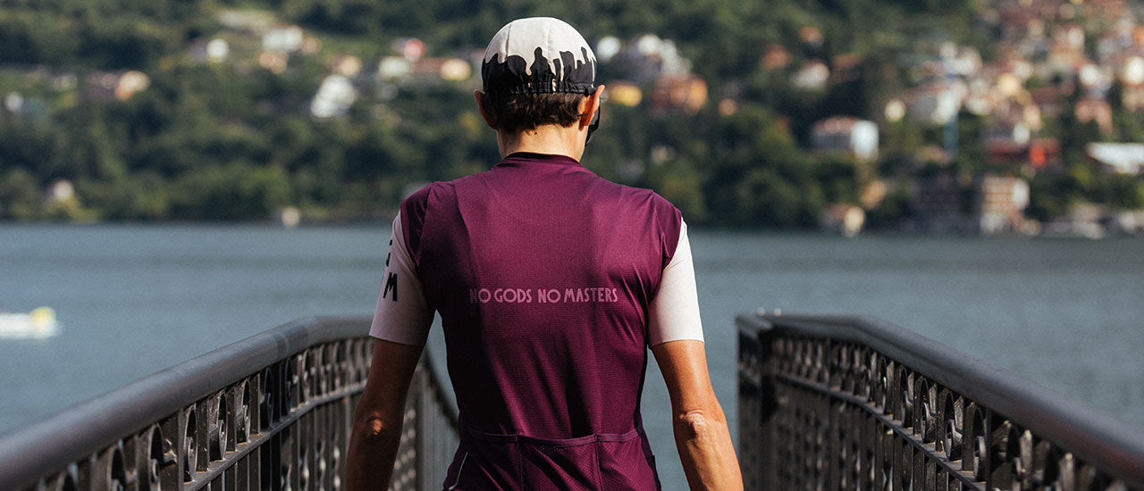 NGNM Performance Jersey Deep Purple Aubergine back logo
