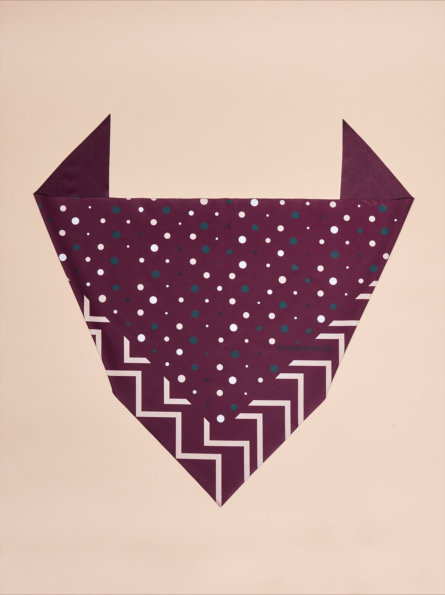 NGNM Deep Purple Winter Foulard polka dots multicolor