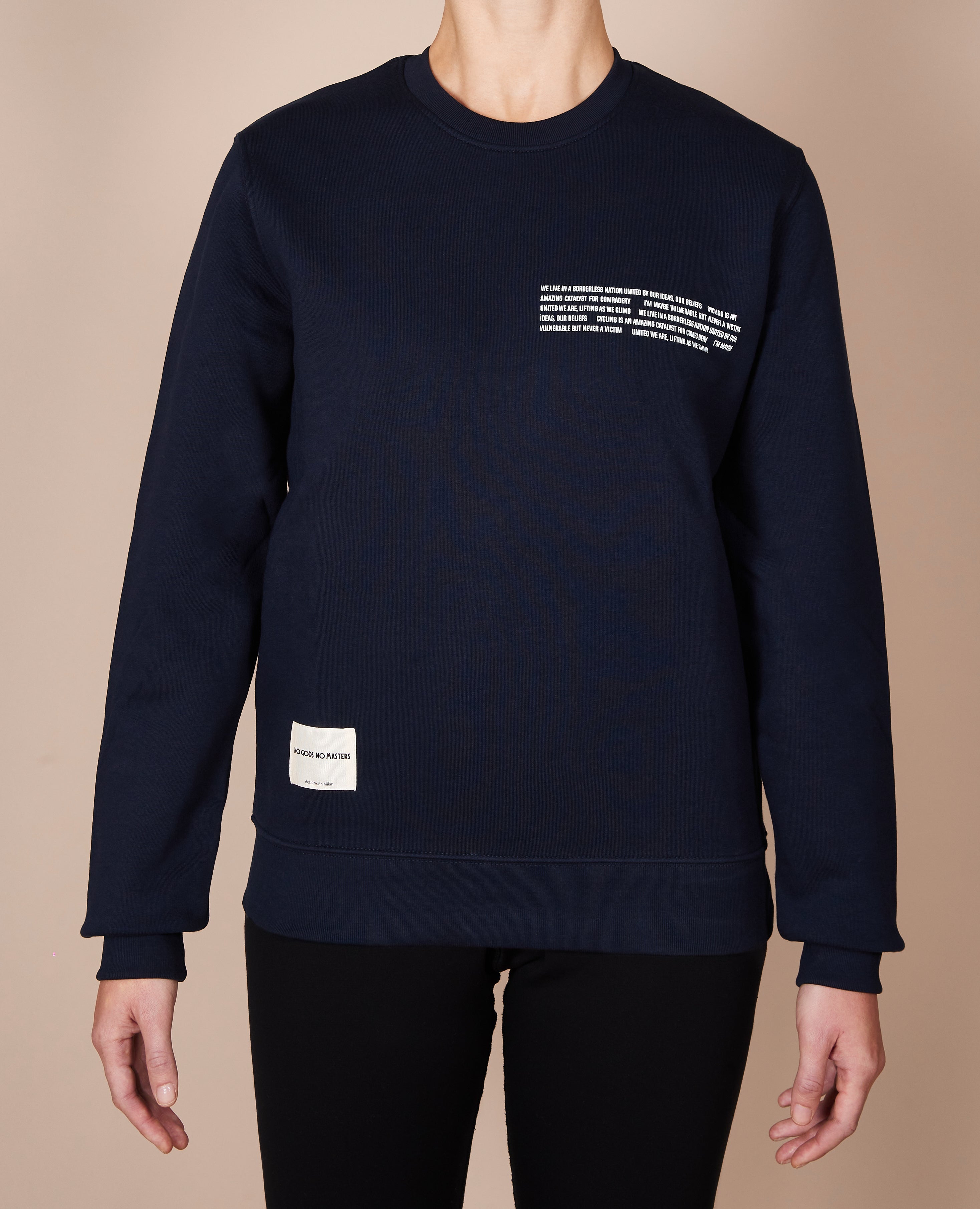NGNM Mantra Sweathshirt dark navy blue front