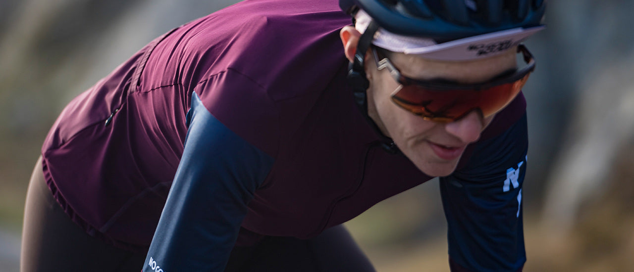 long sleeve jersey aubergine detail