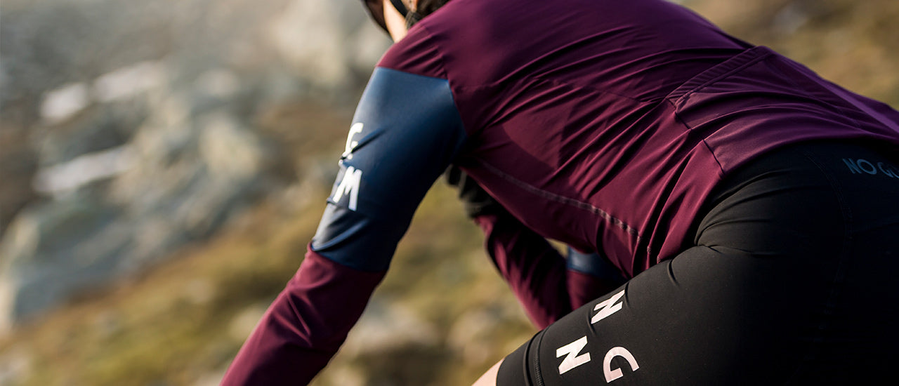 long sleeve jersey aubergine back