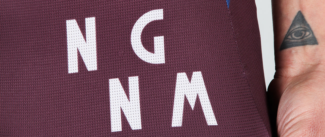 NGNM Tank ZWIFT running top detail logo