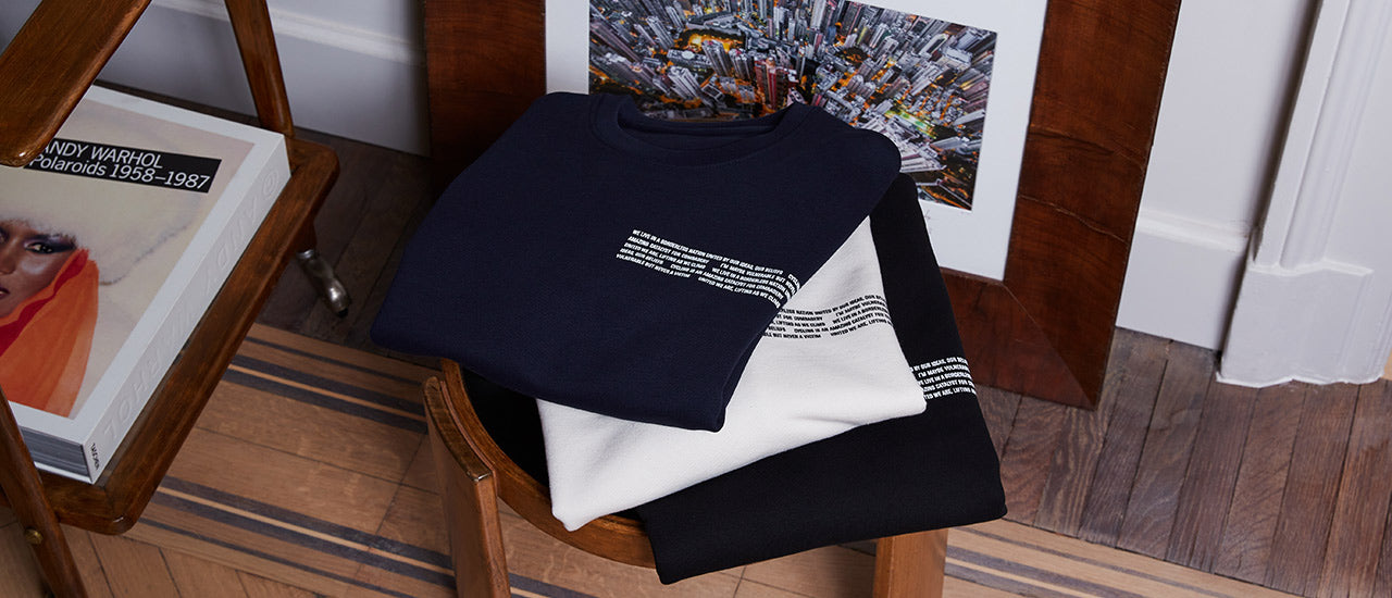 Mantra Sweatshirt blue natural ivory black