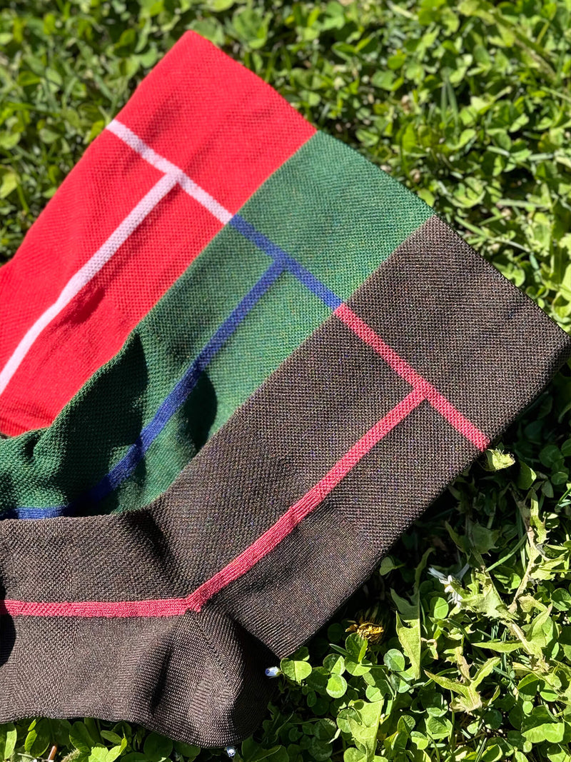 T-section Air Socks Long - Forest Green