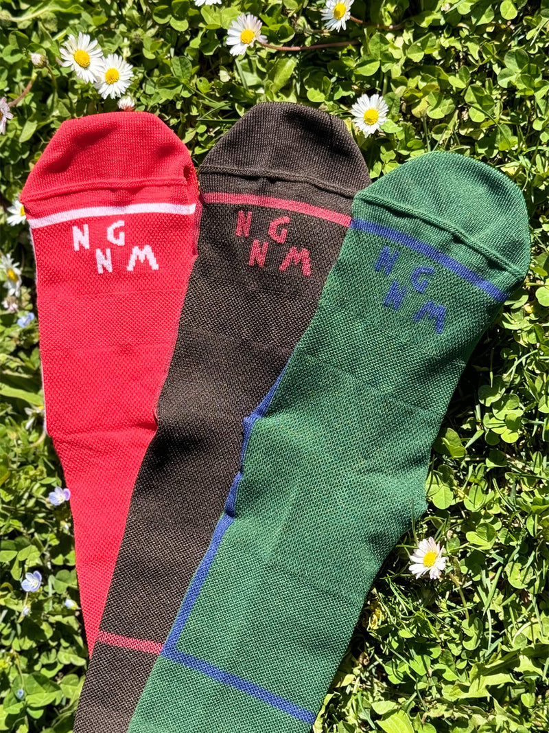 T-section Air Socks Long - Forest Green