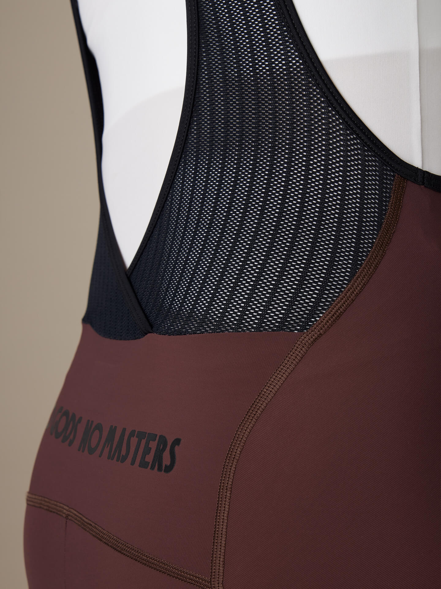 QuickStop Performance BIb shorts dark burgundy back side