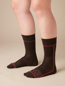 T-section Air Socks Long - Brown