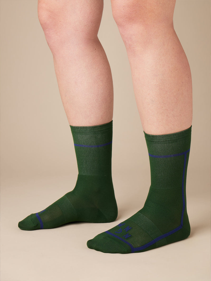 T-section Air Socks Long - Forest Green