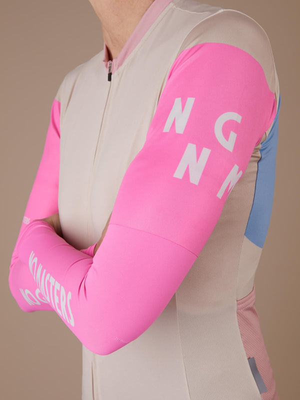 Jersey & Arm warmers Bundle - Sand, Hot Pink