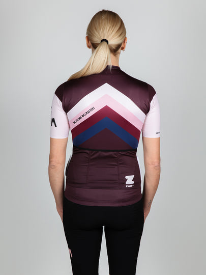 NGNM Jersey cycling ZWIFT aubergine back