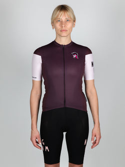 NGNM Jersey Cycling ZWIFT aubergine front 