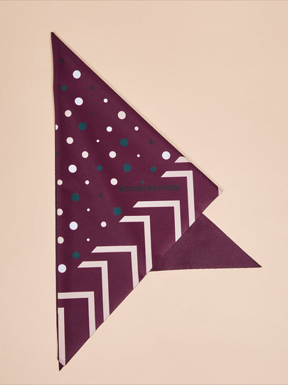 Winter Foulard - Polka Dots - Forest Green