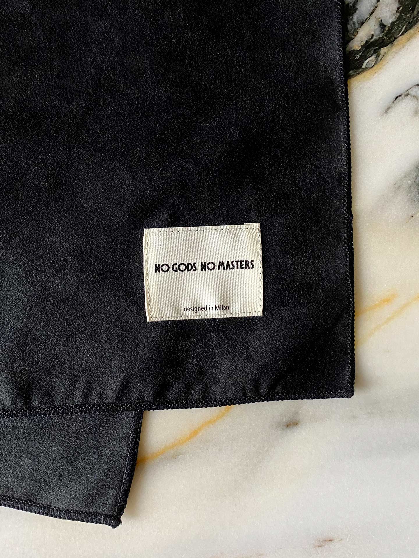 No Gods No Masters indoor cycling soft towel logo