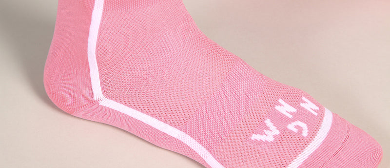 T-section Air Socks NGNM Long Hot Pink side mesh dry feet